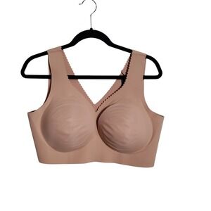 Evelyn & Bobbie The Evelyn Bra Size 2XL  Beige Wire Free New